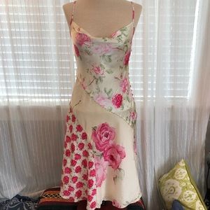 Banana Republic NWT Lovely Rose Print Silk Dress